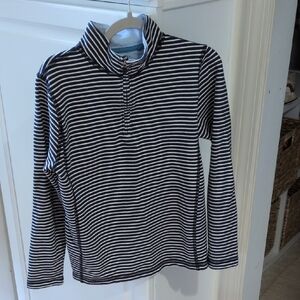 Crewcuts Blue and Gray Striped Pullover